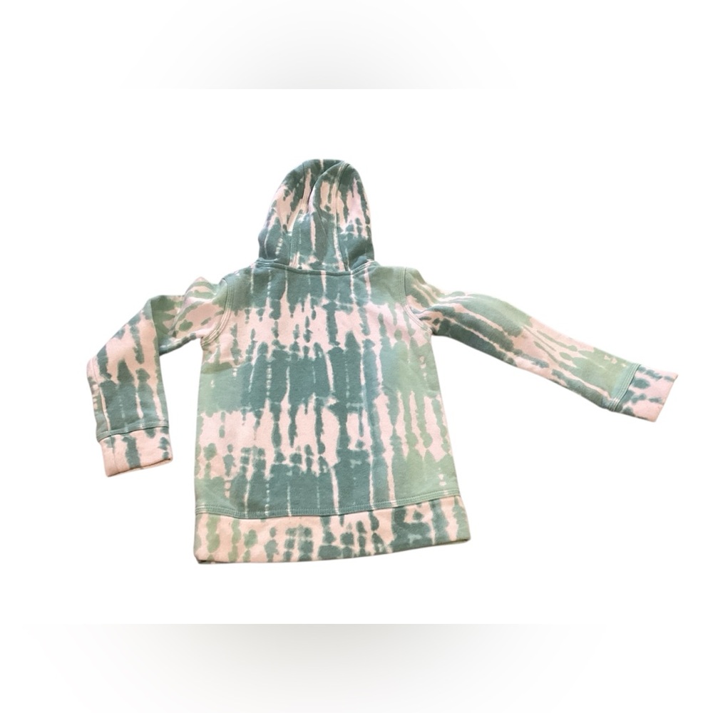 Nike‎ Girls Green White Tie-Dye Pullover Hoodie Size 4 XS Embroidered Logo - Picture 3 of 5
